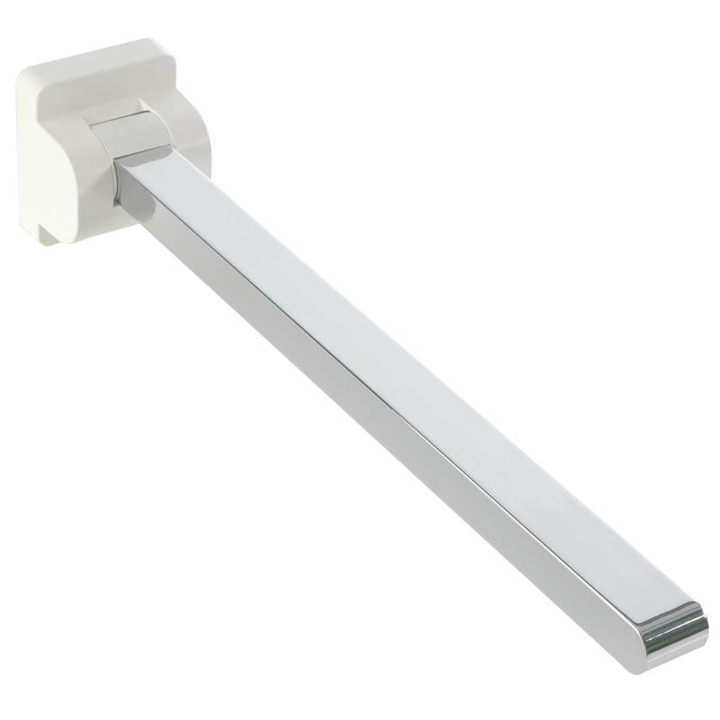 Toiletsteun 70cm afneemb. Chrome / kap coral red P.Giulio Linido